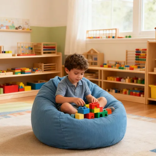 Miniatura 8 de LPMOERA Puf de espuma viscoelástica para niños/adolescentes con relleno redondo para niños, para sala de estar, dormitorio, dormitorio
