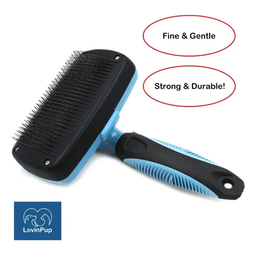 Miniatura 6 de Cepillo Slicker para Mascotas - Cepillo Autolimpiante para Perros y Gatos con Cerdas Retráctiles para Todo Tipo de Pelo - Púas de Masaje Eliminan
