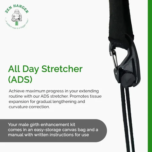 Miniatura 5 de Zen Hanger Estirador de pene para todo el día (ADS) - Kit de dispositivo extensor de pene ajustable para ampliación