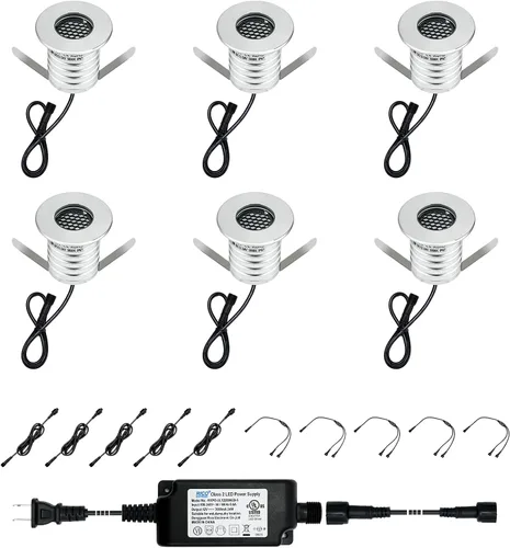 Miniatura 11 de Mini lámpara subterránea 201, 1 W, DC12 V, IP67, tipo empotrado de bajo voltaje, cubierta de acero inoxidable 304, adecuada para terrenos al aire