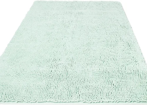 Miniatura 194 de Yeaban Alfombra de pasillo de baño de 24 x 72 pulgadas, antideslizante, alfombra de baño larga de felpilla gruesa, absorbente y lavable, alfombra
