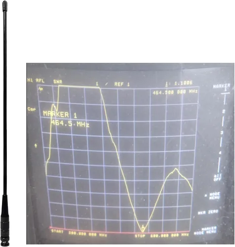 Miniatura 2 de HYS UHF BNC Base HT Antena de 15.3 pulgadas para GMRS Walkie Talkie/Repetidor, UHF 462-467Mhz Antenas de radio bidireccionales para 460-470Mhz ICOM