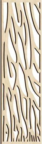 Miniatura 64 de 9 3/8"W x 24 3/8"H x 1/4"T Bristol Decorativos Paneles de Pared de Madera Calado, Cereza