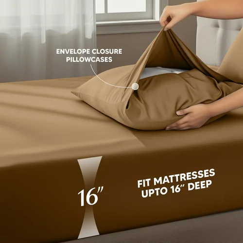Miniatura 347 de Utopia Bedding Juego de sábanas Queen – Sábanas de 4 piezas para cama tamaño Queen, microfibra suave y transpirable, incluye 1 sábana bajera, 1 Gris