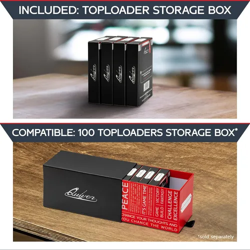 Miniatura 3 de Quiver Time Cargadores superiores de 3 x 4 de alta calidad para tarjetas, fundas duraderas de plástico duro para tarjetas, para deportes, béisbol