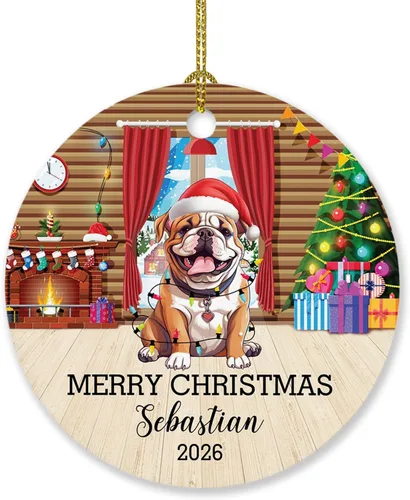 Miniatura 12 de Adorno de perro de Alaskan Malamute personalizado, árbol de Navidad, adorno de perro de Malamute de Alaska, regalos para amantes de los perros