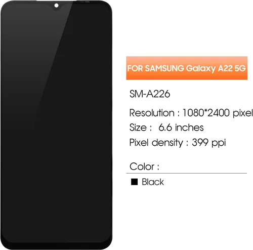 Miniatura 2 de Pantalla para Samsung Galaxy A22 5G Reemplazo de pantalla para Samsung A226 Pantalla LCD SM-A226B, SM-A226L Pantalla táctil Digitalizador Asamblea