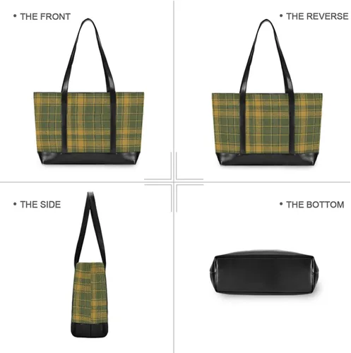 Miniatura 5 de Scottish Plaid Simple Women 14 Inch Laptop Tote with Zipper Briefcases for Travel Gym Vacation with Tablet estuche para laptop 14 pulgadas