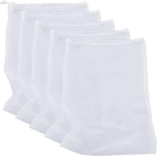 Miniatura 6 de Bolsa coladora de nailon de 75 micrones, bolsa de filtro de alimentos multiusos de grado alimenticio para leche de nueces, jugo, cerveza fría, 2