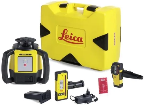 Miniatura 2 de Leica R680,REBasic, Rugby alcalino 680 2600 pies autonivelante horizontal, esfera de doble eje en grado, kit láser giratorio con receptor básico