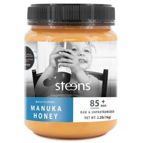 Miniatura 11 de Steens Miel de Manuka - MGO 85+ - Miel de Manuka multifloral pura y cruda 100% certificada, embotellada y sellada en Nueva Zelanda, 7.9 onzas