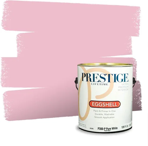 Miniatura 511 de Prestige Paints Pintura exterior e imprimación en uno, 1 galón, plano, coincidencia comparable de Valspar* Amber Rose*