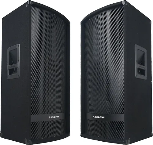 Miniatura 6 de Sound Town Altavoces pasivos DJ/PA de 10" y 400 vatios con controladores de compresión para sonido en vivo, karaoke, bar, iglesia (METIS-110)