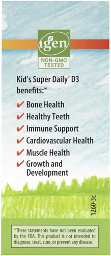 Miniatura 2 de Carlson - Super Daily D3 para niños, gotas de vitamina D para niños, 400 UI por gota, suministro de 1 año, salud cardíaca e inmunológica