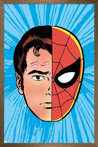 Miniatura 16 de Trends International Marvel Comics Spider-Man - Póster de pared con sentido de araña Versión con marco dorado