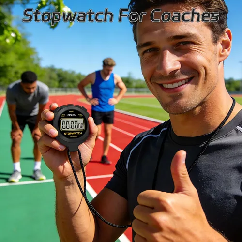 Miniatura 6 de Digital Simple Stopwatch Timer, No Bells, No Alarm, Simple Basic Operation, Silent, Clear Display, ON/Off, Large Display for Swimming Running