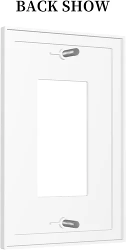 Miniatura 1057 de Placa Decorativa de Pared de Granja Rústica con Cuerno de Madera para Puerta de Granero 1 Banda Duplex Cubiertas de Toma Eléctrica Soltera