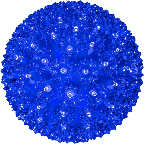 Miniatura 16 de Novelty Lights - Esfera de estrella de luz LED de 6 pulgadas con 50 luces, 100% verdadero parpadeo blanco cálido, bola de ornamento, cable