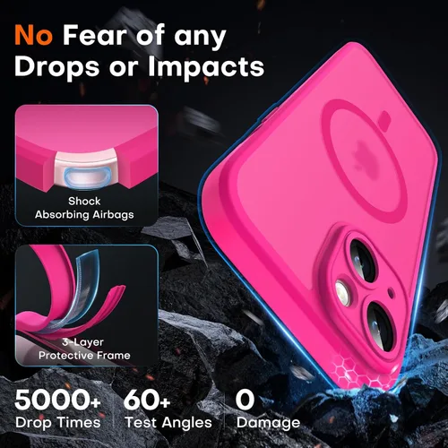 Miniatura 815 de TOCOL Funda para iPhone 11, compatible con Magsafe, protección completa de cámara, imanes integrados, protección contra caídas, funda translúcida