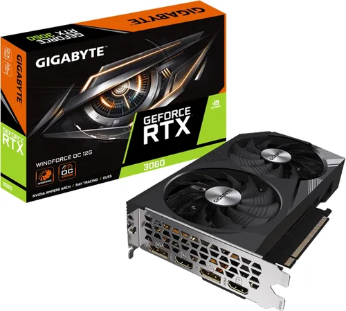 Miniatura 11 de GIGABYTE Tarjeta gráfica GeForce RTX 3060 Gaming OC 12G (REV2.0), 3 ventiladores WINDFORCE, 12 GB 192 bits GDDR6, tarjeta de video GV-N3060