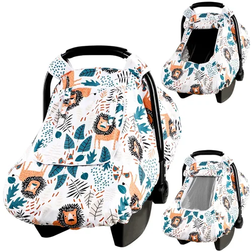 Miniatura 8 de Funda de asiento de automóvil para bebé, fundas de asiento de automóvil de invierno para bebés, cubierta de asiento de automóvil para niño, toldo