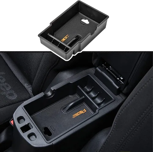 EDBETOS Bandeja organizadora de consola central compatible con accesorios Jeep Renegade 2015-2019 2020 2021 2022 2023 para reposabrazos Naranja