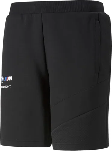 Miniatura 4 de PUMA Pantalones cortos de forro polar para hombre BMW M Motorsport Essentials de 8.6 pulgadas, pantalones cortos casuales con cordón