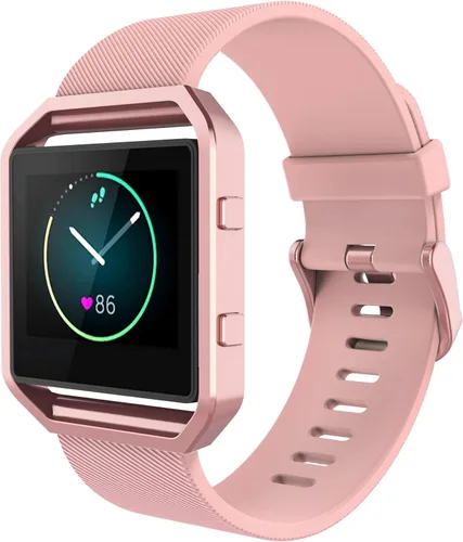 Miniatura 3 de SIMPEAK banda deportiva compatible con Fitbit Blaze Smartwatch Sport Fitness, correa de silicona con marco, repuesto para Fitbit Blaze hombres