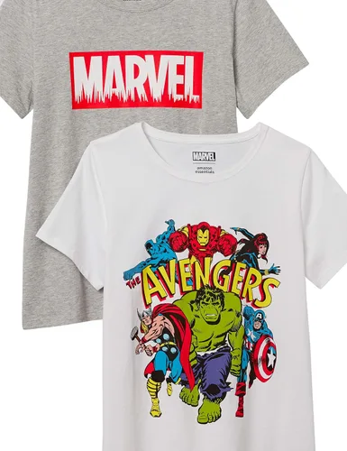 Miniatura 2 de Tienda Essentials Disney Marvel Star Wars Camiseta de manga corta con cuello redondo para mujer, paquete de 2