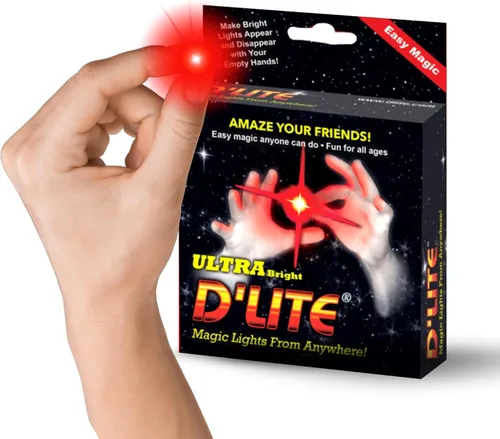 Miniatura 9 de D'lite Juego de trucos de iluminación de pulgar mágico, 2 dedos mágicos originales increíbles y ultra brillantes, trucos de magia de primer plano