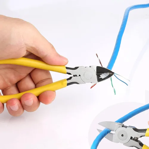 Miniatura 6 de Kit de herramientas de engaste RJ45 Solsop para paso de Ethernet, crimpadora CAT5 Cat5e Cat6