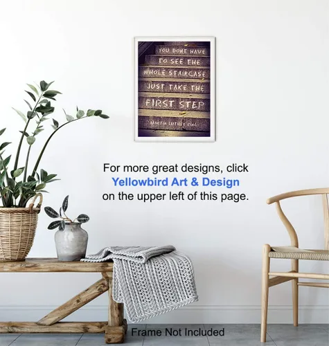 Miniatura 5 de Martin Luther King, MLK, Arte de Pared con Cita Motivacional - Póster Inspiracional, Imagen - Excelente Decoración para el Hogar u Oficina o Regalo