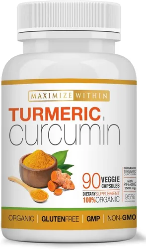 Miniatura 2 de Curcumina de cúrcuma con piperina 1500 mg, 90