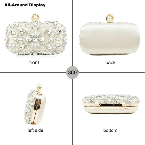 Miniatura 6 de Ofuleo Women's Handbag Evening Bag Clutch Purse for Wedding Party Prom Weekend Cocktail Homecoming GIfts for Women