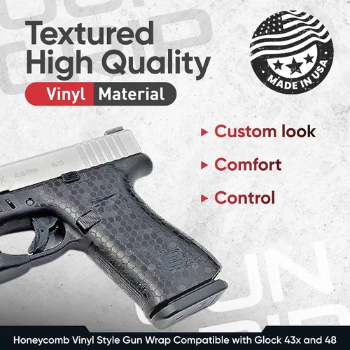 Miniatura 3 de Handleitgrips Cinta adhesiva para empuñadura de pistola, antideslizante, estilo adhesivo, hazlo tú mismo, fácil instalación, accesorios, compatible