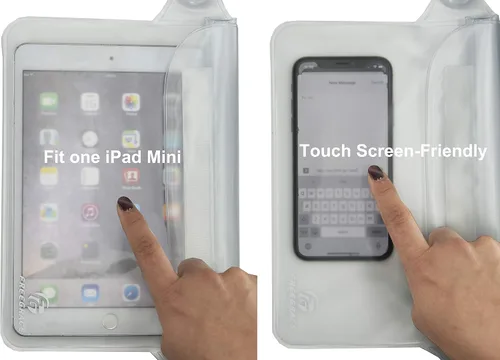 Miniatura 3 de Freegrace Juego de bolsas impermeables con correa para la cintura/funda para mantener tu teléfono y objetos de valor secos y seguros. Bolsas secas