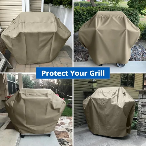 Miniatura 7 de SunPatio - Funda para parrilla de 48 pulgadas para exteriores, cubierta resistente para barbacoa con costura sellada impermeable