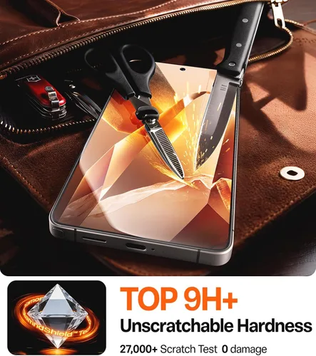 Miniatura 4 de TORRAS Protector de pantalla para Samsung Galaxy S25 Ultra, 9H+ vidrio templado inastillable de grado militar, paquete de 2 unidades, táctil