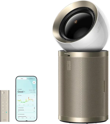Purificador de aire inteligente Dreame PM10 para el hogar, habitación grande, limpia 700 m² en una hora con 4 filtros, salidas de aire de doble vía,