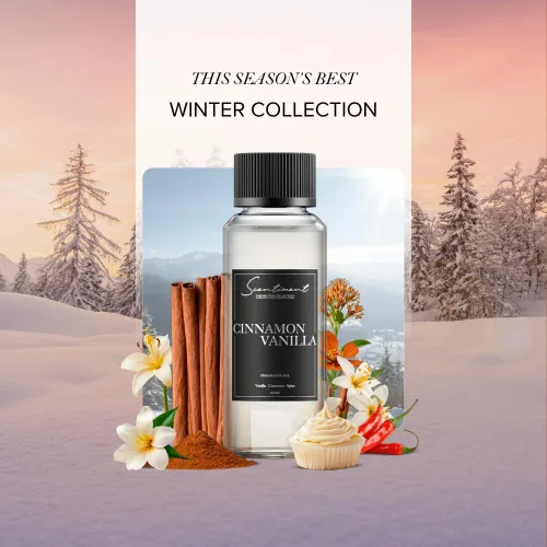 Miniatura 2 de Scentiment Cinnamon Vanilla Winter Collection Aceite difusor – Vainilla, canela y especias para difusores, aceite de fragancia – 4.06 fl oz – 0.68