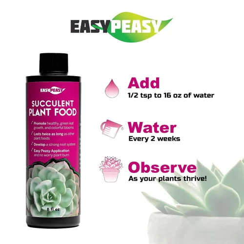 Miniatura 5 de Alimento para plantas suculentas y cactus, mezcla específica de nutrientes para cactus en maceta, jade, aloe vera y todas las demás plantas