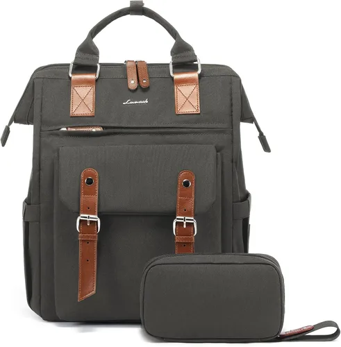 Miniatura 35 de LOVEVOOK - Mochila para laptop, para viaje de trabajo, bolso de enfermera, profesor, médico, viajero, para computadora de negocios, mochila