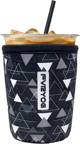 Miniatura 52 de Fundas de neopreno reutilizables aisladas para café helado, fundas para tazas de café helado, fundas para bebidas heladas y calientes