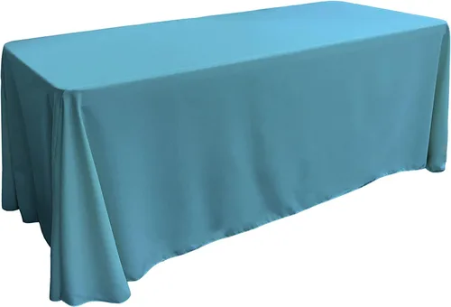 Miniatura 179 de LA Linen Mantel rectangular lavable de popelín de poliéster, resistente a las manchas y a las arrugas, cubierta de mesa 60x84, mantel de tela