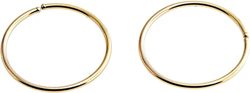 Miniatura 76 de Aretes de aro dorados y plateados para cartílago, nariz, tabique, oreja, hélix, tragus, joyería para mujer, hipoalergénicos, pequeños aros