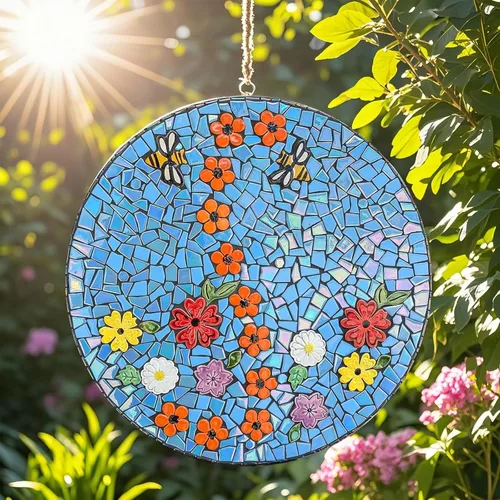 Miniatura 3 de Youway Style Azulejos de Mosaico de Vidrio Iridiscente para Manualidades a Granel, 200g Piezas de Vidrio de Mosaico Roto para Manualidades