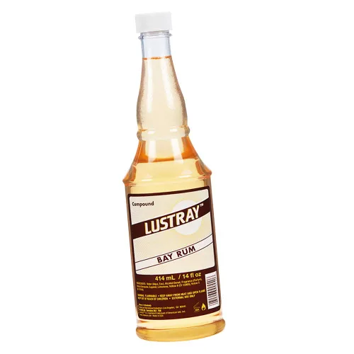 Clubman Lustray Bay Ron Loción para después del afeitado para hombres – Salpicadura clásica para después del afeitado, aroma calmante y refrescante