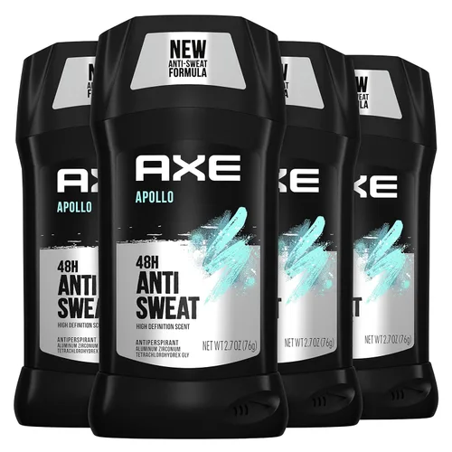AXE Apollo desodorante antitranspirante en barra para hombres, aroma a salvia y madera de cedro, protección antisudor de 48 horas, 2.7 onzas