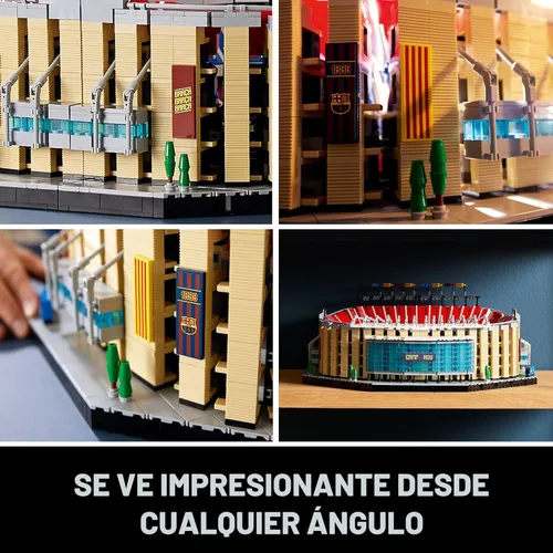 Miniatura 5 de LEGO Icons Camp NOU – FC Barcelona Soccer Stadium 10284 - Kit de construcción grande para adultos, idea de regalo