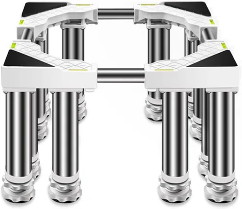 Base antideslizante para lavadora, soporte para nevera, base ajustable multifuncional para lavadora y secadora, soporte de pedestal para